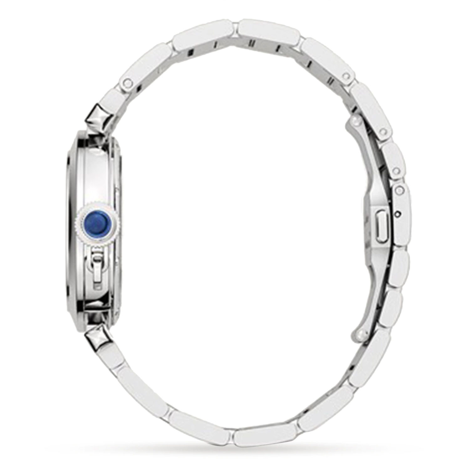 Pasha De Cartier Watch 35mm, Automatic Movement, Steel, Interchangeable Metal And Leather Straps - Image 3